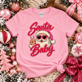 Kids Christmas Graphic Tee - Santa Baby