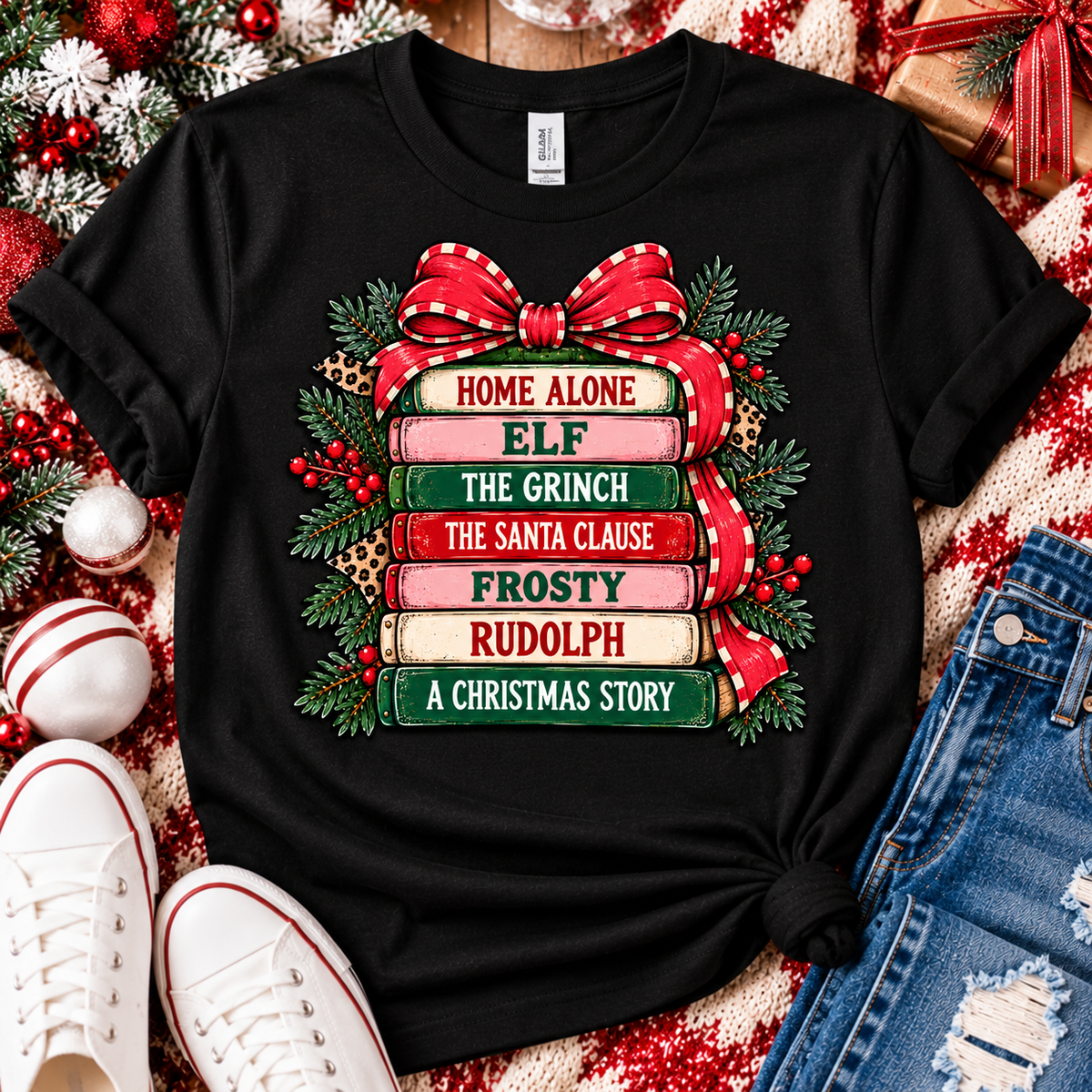 Christmas Graphic Tee - Movies